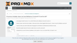 
                            11. Proxmox Installer does not see Mellanox ConnectX-3 card at all ...