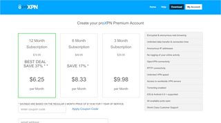 
                            1. proXPN - Create Account