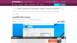 
                            7. proXPN VPN review | TechRadar