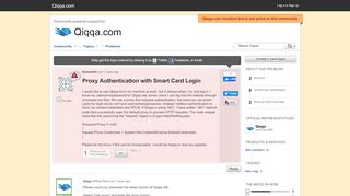 
                            9. Proxy Authentication with Smart Card Login - Get Satisfaction