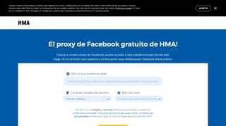 
                            2. Proxy de Facebook gratuito | Desbloquear Facebook | HMA!