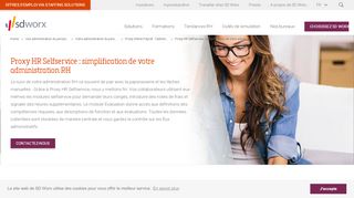 
                            5. Proxy HR Selfservice : simplification de votre administration ... - SD Worx