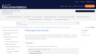 
                            10. Proxy login and execute | DSE 6.0 Admin guide - DataStax Docs