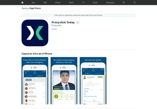 
                            10. Proxyclick Today dans l'App Store - iTunes - Apple