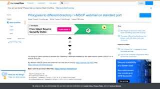 
                            6. Proxypass to different directory / i-MSCP webmail on standard port ...