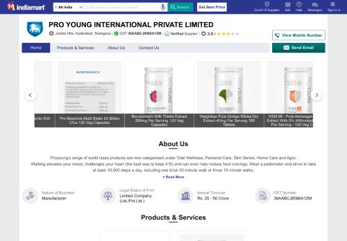 
                            13. Proyoung International, Hyderabad - Manufacturer of Essentials and ...