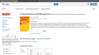 
                            9. Prozessexzellenz im HR-Management: Professionelle Prozesse mit dem ...
