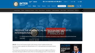 
                            9. Prozis is the new official nutrition partner of F.C. Internazionale | NEWS