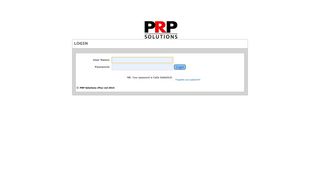 
                            2. PRP solutions | Login V3PRP02