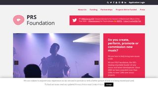 
                            7. PRS Foundation - Leading UK funder of new music & talent ...