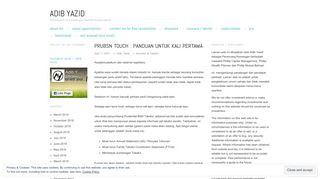 
                            8. PruBSN Touch : Panduan Untuk Kali Pertama | Adib Yazid