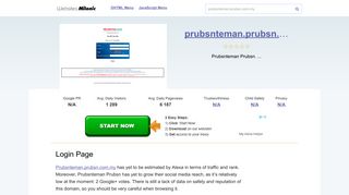 
                            4. Prubsnteman.prubsn.com.my website. Login Page.