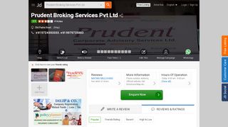
                            9. Prudent Broking Services Pvt Ltd, Old Padra Road - Share Brokers ...