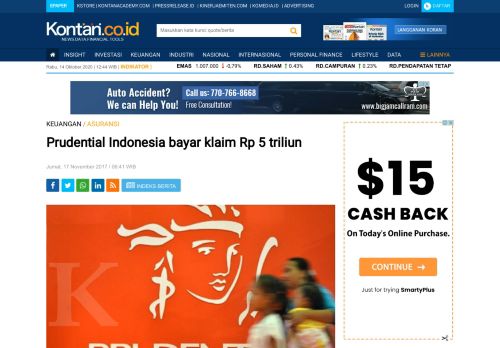 
                            12. Prudential Indonesia bayar klaim Rp 5 triliun - Keuangan - Kontan