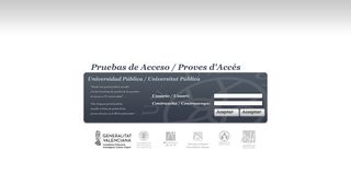 
                            1. Pruebas de acceso a la Universidad Pública - GVA