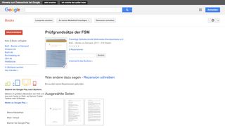 
                            5. Prüfgrundsätze der FSM - Google Books-Ergebnisseite