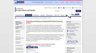 
                            1. Prüfungsanmeldung und Approbationsbeantragung online - Berlin.de