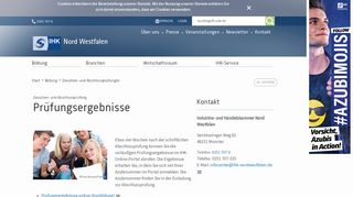 
                            1. Prüfungsergebnisse - IHK Nord Westfalen