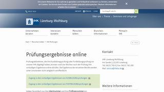 
                            9. Prüfungsergebnisse online - IHK Lüneburg-Wolfsburg