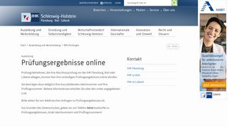 
                            12. Prüfungsergebnisse online - IHK Schleswig-Holstein