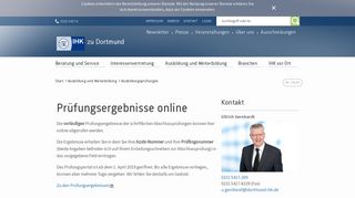 
                            8. Prüfungsergebnisse online - IHK zu Dortmund