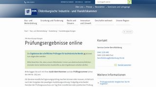 
                            4. Prüfungsergebnisse online - Oldenburgische IHK - IHK Oldenburg