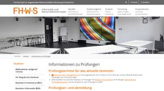 
                            7. Prüfungsleistungen - Fakultät Informatik und Wirtschaftsinformatik