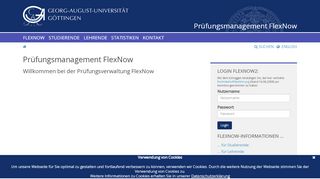 
                            2. Prüfungsmanagement FlexNow - Georg-August-Universität Göttingen