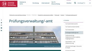 
                            13. Prüfungsverwaltung/-amt @ TU Braunschweig