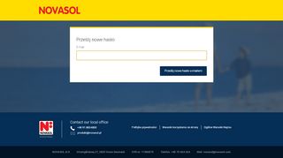 
                            2. Prześlij nowe hasło | NOVASOL Login