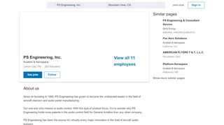 
                            6. PS Engineering, Inc. | LinkedIn