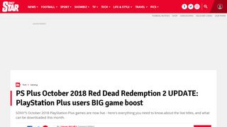 
                            13. PS Plus October: Red Dead Redemption 2 Update gives PlayStation ...