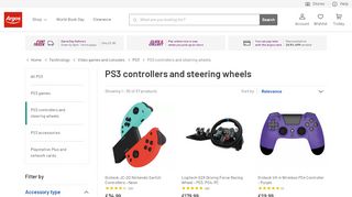 
                            6. PS3 controllers and steering wheels | Argos
