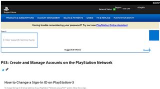 
                            4. PS3: Create and Manage Accounts on the PlayStation Network
