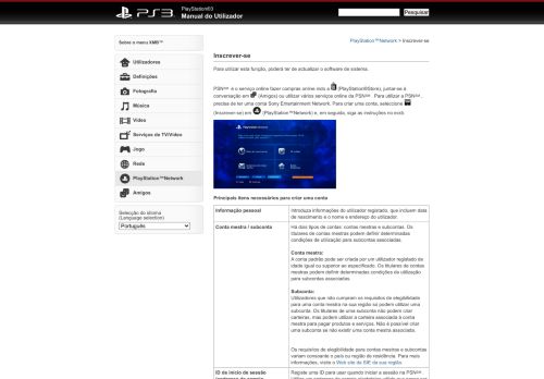 
                            8. PS3™ | Inscrever-se - Playstation.net