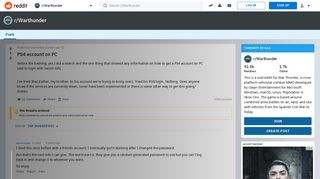 
                            7. PS4 account on PC : Warthunder - Reddit