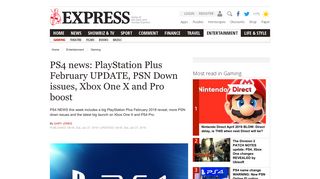 
                            12. PS4 news: PlayStation Plus February UPDATE, PSN Down issues ...