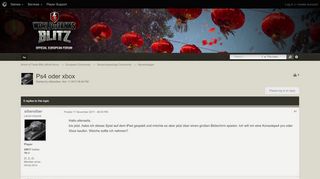 
                            12. Ps4 oder xbox - Neueinsteiger - World of Tanks Blitz official forum