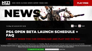 
                            3. PS4 Open Beta Launch Schedule + FAQ | H1Z1 | Battle ...