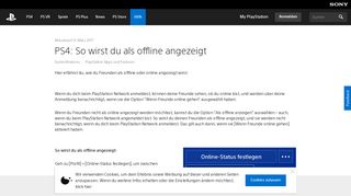 
                            3. PS4: So wirst du als offline angezeigt - PlayStation