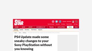 
                            5. PS4 Update made some sneaky changes to your Sony PlayStation ...