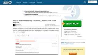
                            8. PSA: Apple is Removing Facebook Contact Sync From macOS - The ...