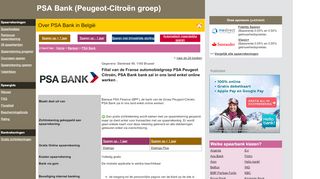 
                            10. PSA Bank automobielgroep PSA Peugeot Citroën in België | Beste ...
