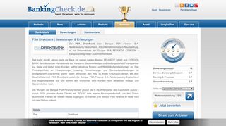 
                            13. PSA Direktbank | BankingCheck.de