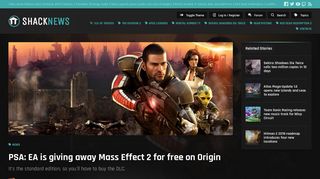 
                            11. PSA: EA is giving away Mass Effect 2 for free on Origin | Shacknews