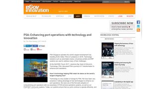 
                            9. PSA: Enhancing port operations with technology and innovation ...