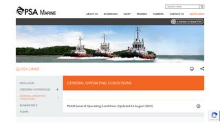 
                            10. PSA Marine - General Operating Conditions
