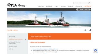 
                            5. PSA Marine - Ordering Our Services