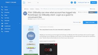 
                            7. PSA: OSBuddy can view what account has logged into RuneScape via ...