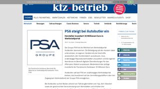 
                            7. PSA steigt bei Autobutler ein